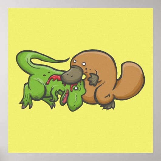 TレックスとPlatypus ポスター (正面)