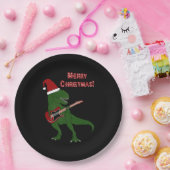 Tレックスのギターのクリスマス ペーパープレート (パーティー)
