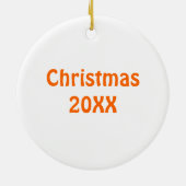 Tレックスのティラノサウルス・レックスのレックスの恐い漫画の恐竜 セラミックオーナメント (裏面)