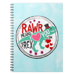 Tレックスのトップハットラーは私があなたを愛することを意味おもしろい ノートブック