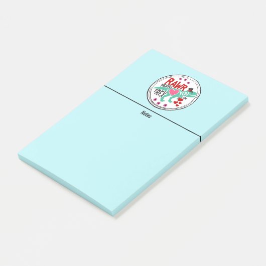 Tレックスのトップハットラーは私があなたを愛することを意味おもしろい ポストイット (アングル)