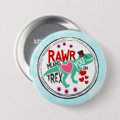 Tレックスのトップハットラーは私があなたを愛することを意味おもしろい 缶バッジ (正面&裏面)