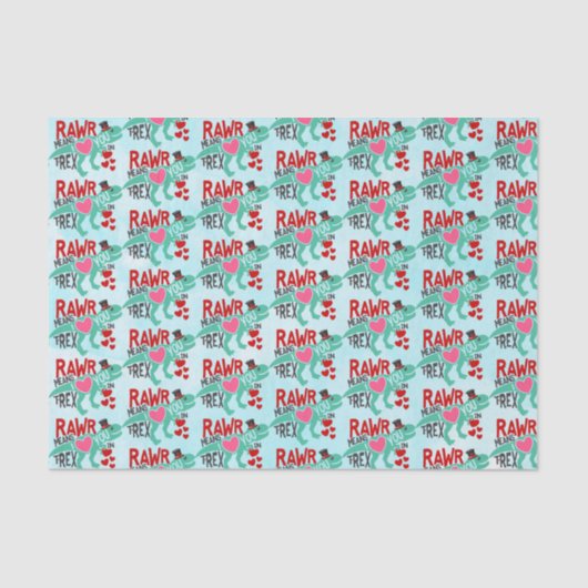 Tレックスのトップハットラーは私があなたを愛することを意味おもしろい 薄葉紙 (正面)