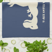 Tレックスのバックストローク キッチンタオル (折り畳み)