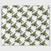 Tレックスのパーソナライズな項目 ラッピングペーパー (フラット)