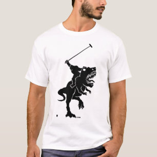 Tレックスのポロを遊んでいるビッグフット Tシャツ