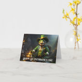 Tレックスのレプラカウンと金の大釜 カード (黄色い花)