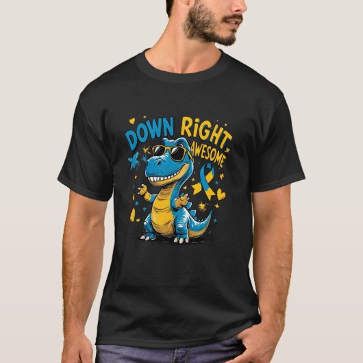 Tレックスの世界 ダウン症啓発デビュー Tシャツ (正面)