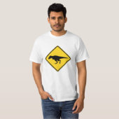 Tレックスの交差の人のワイシャツ Tシャツ (正面フル)