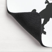 Tレックスの停止不可-背景色の選択 マウスパッド (コーナー)