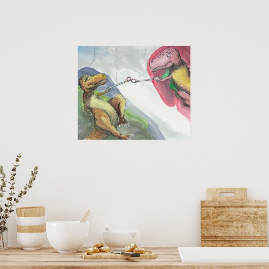 「Tレックスの創造」 ポスター (キッチン)