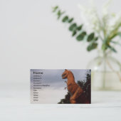 Tレックスの恐竜の名刺のプロフィールカード写真 名刺 (スタンド正面)