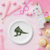 Tレックスの恐竜の尾紙皿 ペーパープレート (パーティー)