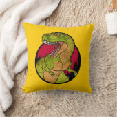 Tレックスの漫画 クッション (ブランケット)