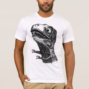 Tレックスの激怒のミーム-合われたTシャツ Tシャツ