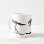Tレックスの肉n骨、マグ コーヒーマグカップ (正面左)