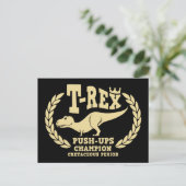 Tレックスの腕前持ち ポストカード (スタンド正面)