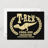 Tレックスの腕前持ち ポストカード (正面/裏面)