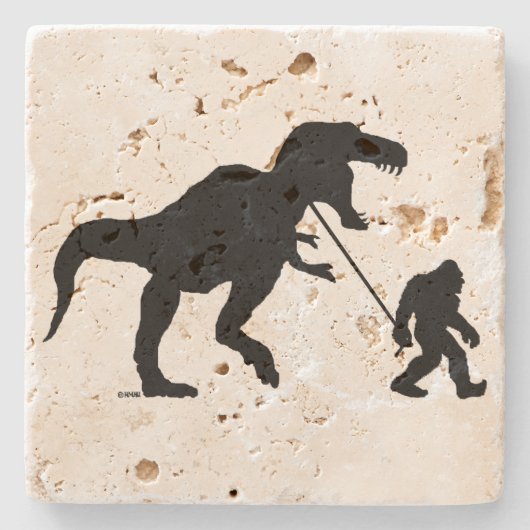 Tレックスの行ったSquatchin ストーンコースター (正面)