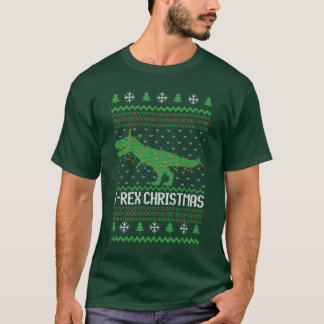Tレックスの醜いクリスマスセーター Tシャツ