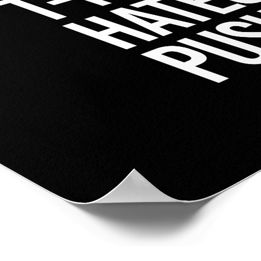 Tレックスはプッシュアップを嫌う – トレーニングのユーモア – .png ポスター (角)