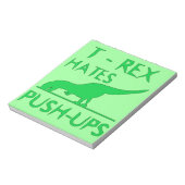 Tレックスはプッシュアップディノおもしろいデザイン ノートパッド (回転)