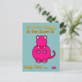 Tレックスは冗談が言えないおもしろい ポストカード (スタンド正面)