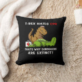 Tレックスは恐竜が絶滅した理由であるCPRを嫌う クッション (ブランケット)