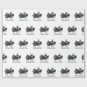 Tレックスは持ち上げを嫌う – 背景色を選択 ラッピングペーパー (フラット)