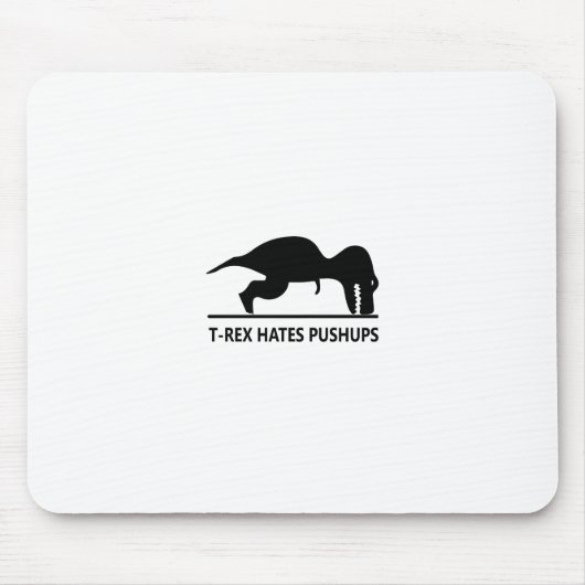 tレックスはpushups.aiを憎みます マウスパッド (正面)