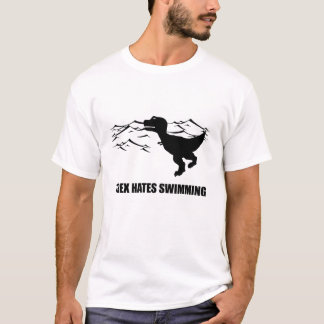 TレックスはTシャツを泳ぐことを憎みます Tシャツ