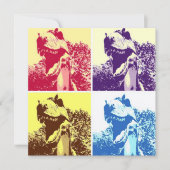 Tレックスアポップ・アートのート 招待状 (正面)