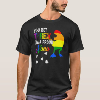 Tレックスイムナナ誇りを持ったプライドLgbtハッピーモット Tシャツ