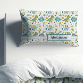 Tレックスカラフルパターン名ピローケース 枕カバー