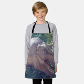 Tレックスキッズエプロン エプロン (着用した状態)