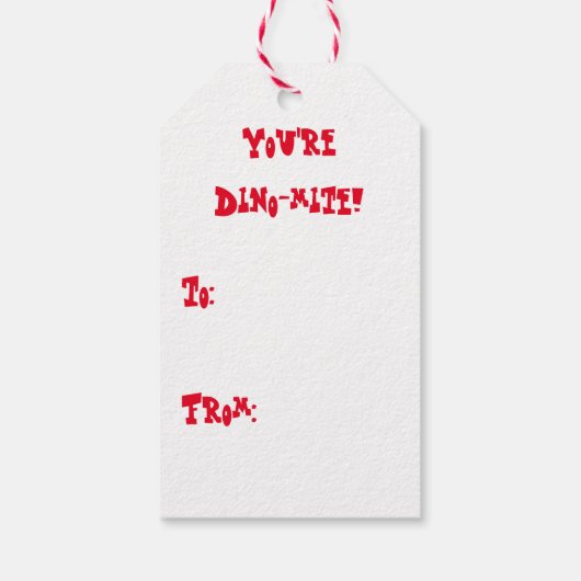 Tレックスギタークリスマス ギフトタグ (裏面)