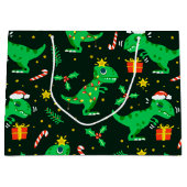 Tレックスクリスマス ラージペーパーバッグ (正面)