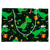 Tレックスクリスマス ラージペーパーバッグ (裏面)