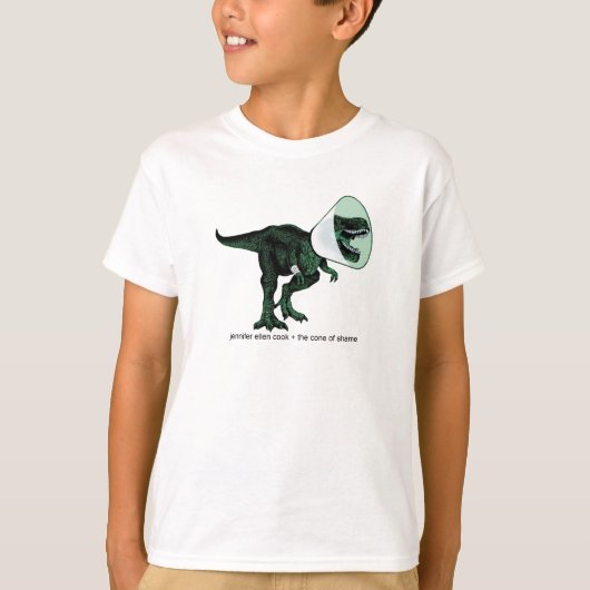 Tレックスコーン恥2子供のT Tシャツ (正面)