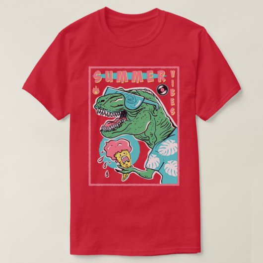 Tレックスサマービベス Tシャツ (デザイン正面)