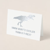 tレックスサンキューカード、恐竜カード 箔カード (正面)