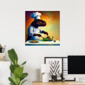 Tレックスシェフ ポスター (ホームオフィス)