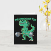 Tレックスジムボディビルティラノサウルスフレックス カード (黄色い花)