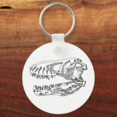 Tレックススカルキーチェーン キーホルダー (正面)