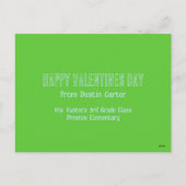 Tレックススクールヴァレンティネス シーズンポストカード (裏面)