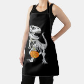 Tレックススケルトンハロウィーンの衣装 エプロン (インサイチュ)
