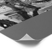 TレックススケルトンB+W ポスター (角)