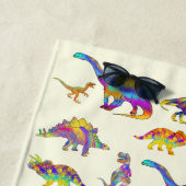 Tレックスステゴサウルスブロントサウルスラプター恐竜アート ビーチタオル (インサイチュ)