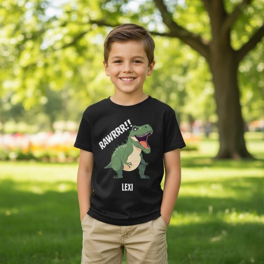 Tレックスティラノサウルスレックス名前をカスタムする Tシャツ