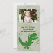 Tレックスティラノサウルスレックス恐竜の漫画の子供の少年 (正面)